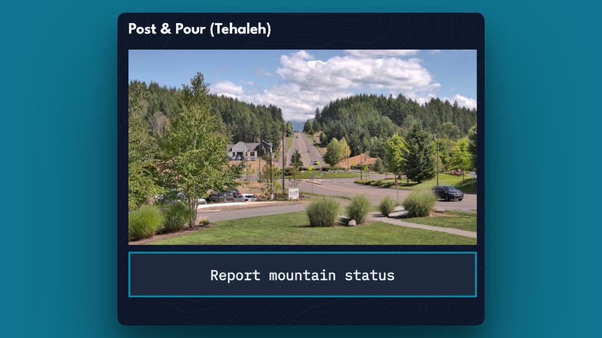New Webcam: Post & Pour in Tehaleh