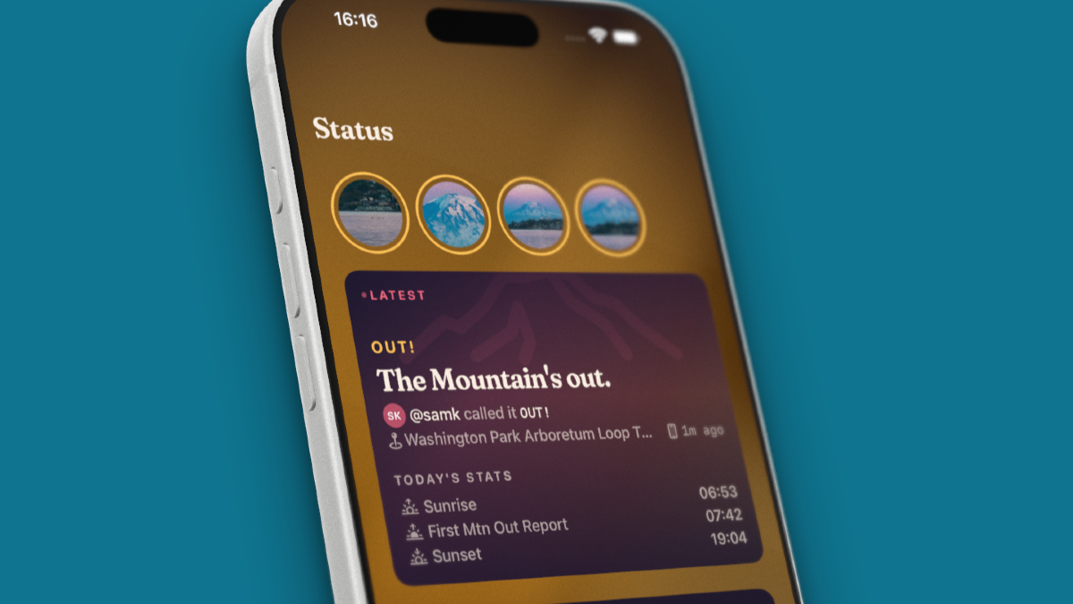 Full Screen Mountain Reports Images on the iOS app!