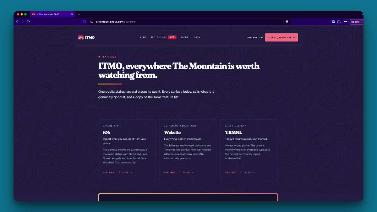 New Platforms pages, including TRMNL 🖥️