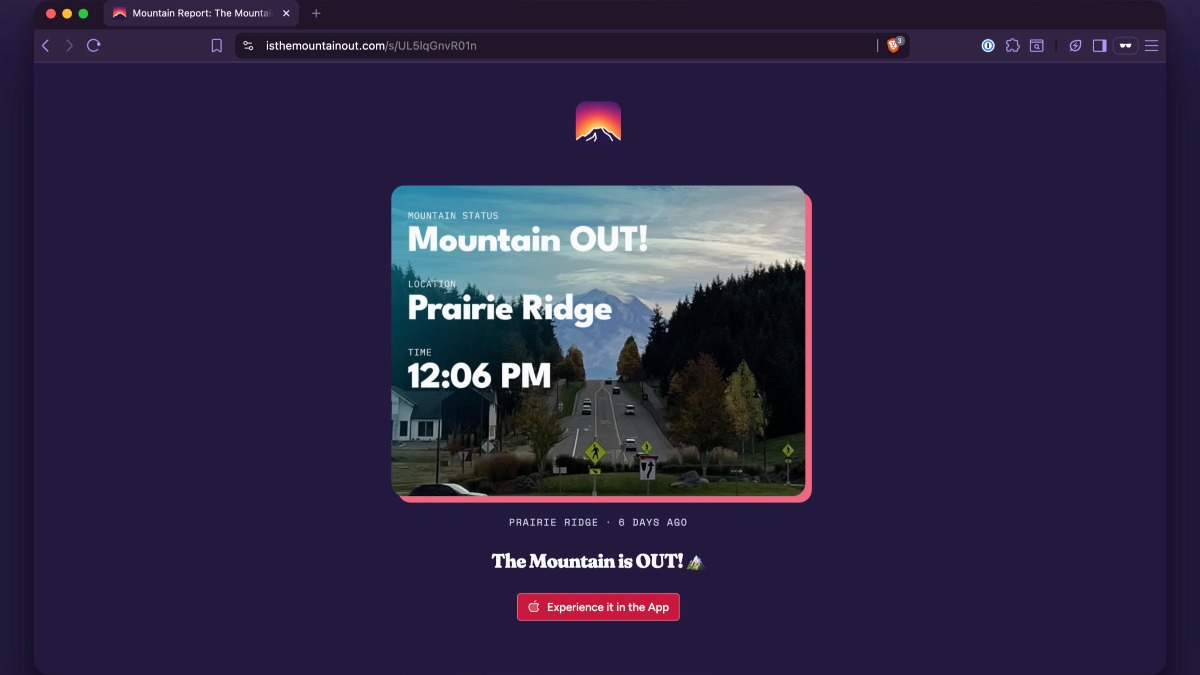 Every report has its own shareable page! 🔗